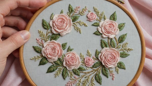 Comment broder des motifs floraux sur un tissu délicat