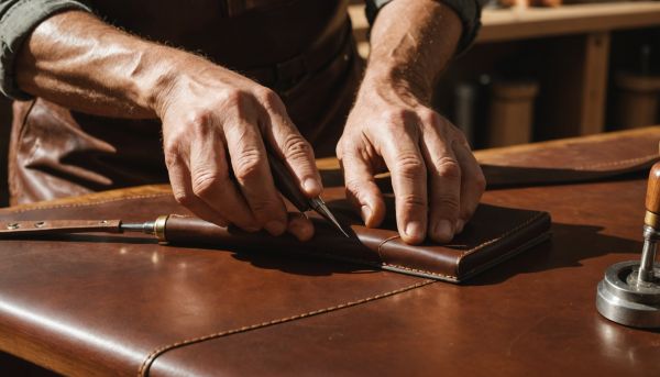 Le travail du cuir demande une précision et un savoir-faire rare